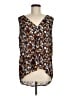 14th & Union 100% Polyester Brown Sleeveless Blouse Size M - photo 1