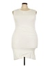 Assorted Brands Solid Ivory Cocktail Dress Size 3X - photo 1