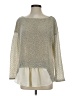 Weston Metallic Silver Pullover Sweater Size S - photo 1