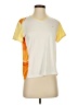 Nike 100% Polyester Yellow White Active T-Shirt Size P (petite) - photo 1