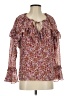J.Crew 100% Polyester Burgundy Long Sleeve Blouse Size XXS - photo 1