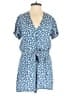 Rails 100% Rayon Hearts Blue Romper Size XS - photo 1
