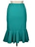 Ashley Stewart Solid Teal Formal Skirt Size 14 - 16 Plus - photo 2