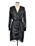 Pinko 100% Polyester Metallic Black Cocktail Dress Size 6 - photo 1