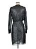 Pinko 100% Polyester Metallic Black Cocktail Dress Size 6 - photo 2