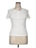 Unbranded Ivory Short Sleeve Henley Size XL - photo 1