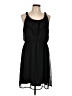 Mossimo 100% Polyester Solid Black Casual Dress Size L - photo 1
