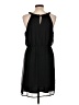 Mossimo 100% Polyester Solid Black Casual Dress Size L - photo 2