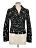 Ann Taylor LOFT Outlet Print Black Blazer Size 8 - photo 1