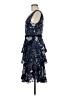 MARCHESA notte 100% Polyester Paisley Blue Cocktail Dress Size 6 - photo 5