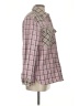 Umgee Plaid Pink Long Sleeve Button-Down Shirt Size S - photo 4