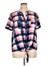Harve Benard 100% Rayon Color Block Pink Short Sleeve Blouse Size 1X - photo 1