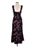 Hutch 100% Polyester Floral Black Casual Dress Size 6 - photo 2
