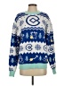 Assorted Brands Print Blue Pullover Sweater Size S - photo 1