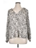 Sanctuary 100% Rayon Silver Long Sleeve Blouse Size XL - photo 1