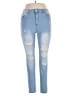 Unbranded Hearts Blue Jeans Size 14 - photo 1