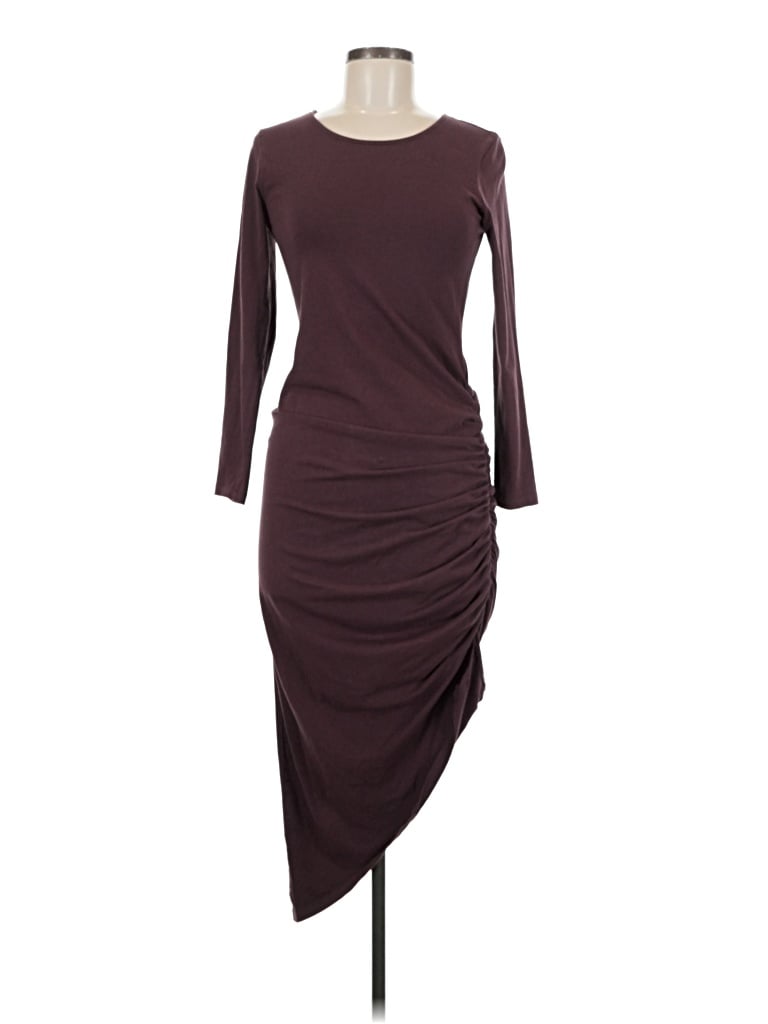 Pre-owned Noisy May Casual Dress In Burgundy