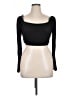 Louna Black Long Sleeve Top Size L - photo 1