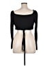 Louna Black Long Sleeve Top Size L - photo 2