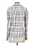 Alya Plaid Blue Long Sleeve Blouse Size S - photo 2
