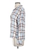 Alya Plaid Blue Long Sleeve Blouse Size S - photo 5