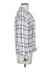 Alya Plaid Blue Long Sleeve Blouse Size S - photo 4
