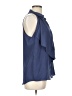 Papaya 100% Polyester Blue Sleeveless Blouse Size L - photo 4