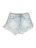 Shein Blue Denim Shorts Size 2 - photo 1