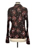Apt. 9 Floral Black Brown Long Sleeve Blouse Size M (estimated) - photo 2