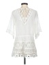 Indigo Thread Co. 100% Cotton White 3/4 Sleeve Blouse Size XS - photo 2