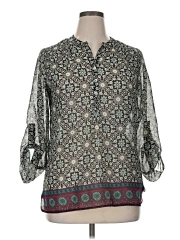 About A Girl 3/4 Sleeve Blouse (view 1)