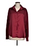 Shein 100% Polyester Burgundy Long Sleeve Blouse Size 8 - 10 - photo 1
