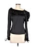 Unbranded 100% Polyester Black Long Sleeve Blouse Size XS (estimated) - photo 1