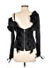 Unbranded 100% Polyester Black Long Sleeve Blouse Size XS (estimated) - photo 2
