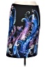 White Mark Paisley Blue Casual Skirt Size L - photo 1