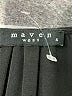 Maven West Black Long Sleeve Blouse Size S - photo 7