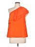 19 Cooper 100% Polyester Orange Sleeveless Top Size L - photo 1