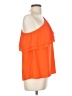 19 Cooper 100% Polyester Orange Sleeveless Top Size L - photo 4