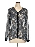 CAbi 100% Polyester Gray Long Sleeve Blouse Size L - photo 1