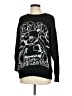 Shein 100% Polyester Graphic Black Pullover Sweater Size XS - photo 1