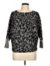 Jennifer Lopez Animal Print Gray Pullover Sweater Size L - photo 1