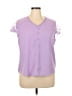 Unbranded Purple Short Sleeve Blouse Size 2X - photo 1