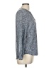 Joie 100% Silk Blue Long Sleeve Silk Top Size M - photo 4