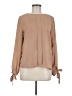 Shein Tan Long Sleeve Blouse Size 6 - photo 1