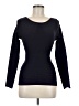 Max Studio Solid Blue Black Long Sleeve Top Size M - photo 1