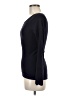 Max Studio Solid Blue Black Long Sleeve Top Size M - photo 5