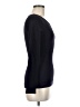 Max Studio Solid Blue Black Long Sleeve Top Size M - photo 4