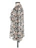 Paige 100% Silk Animal Print Ivory Long Sleeve Silk Top Size M - photo 5