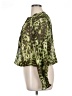 Fashion Bug 100% Polyester Animal Print Green Long Sleeve Blouse Size 1X - photo 5