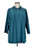 Unbranded Teal Long Sleeve Polo Size XXL - photo 1
